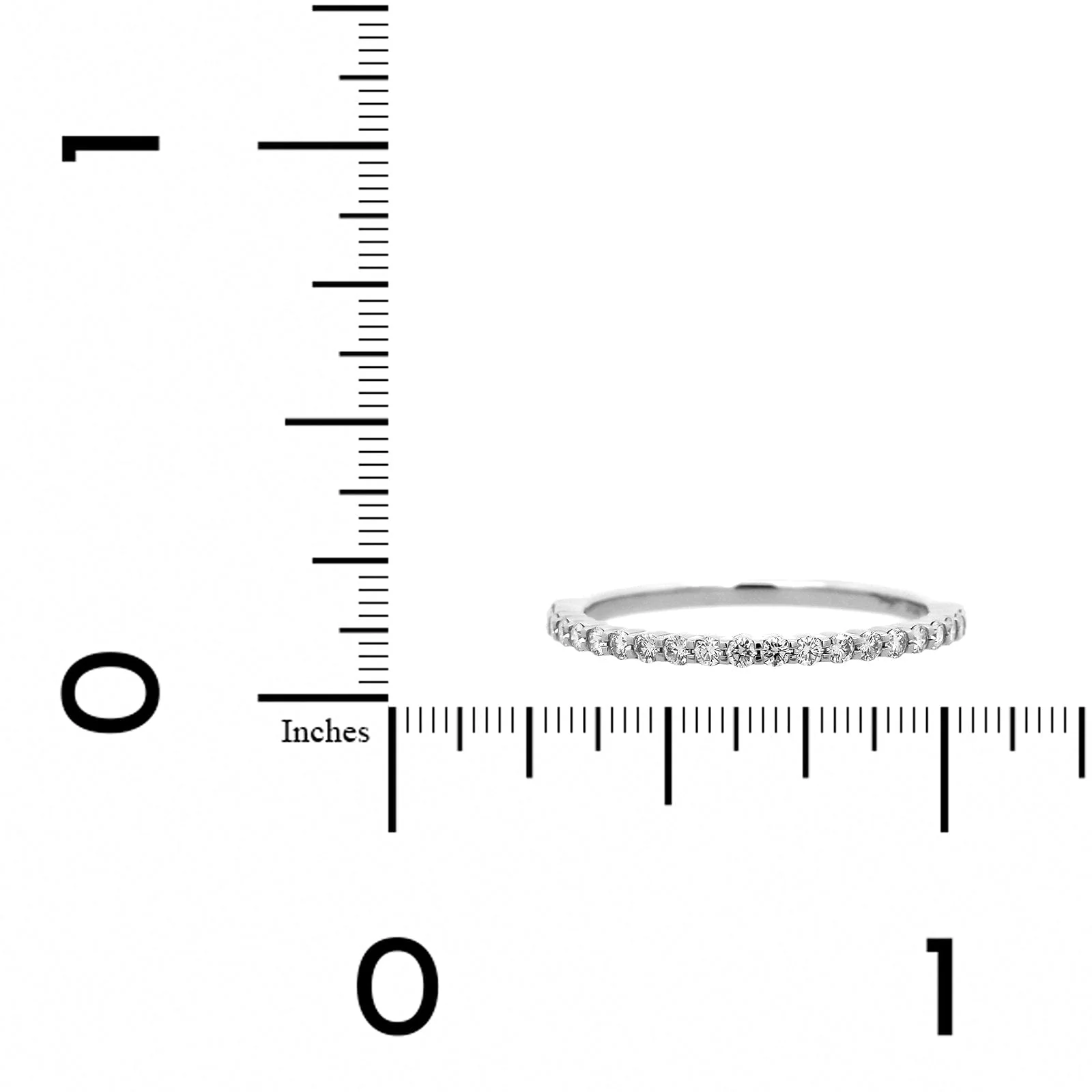 Platinum Classic Shared Prong Round Diamond Band - Image 4