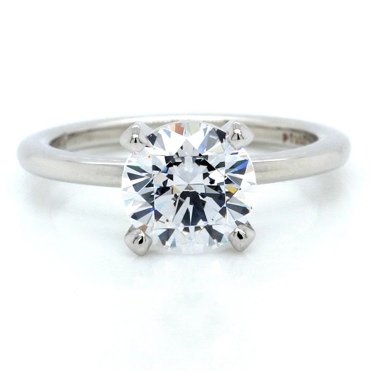 Platinum 4-Prong Engagement Ring Setting