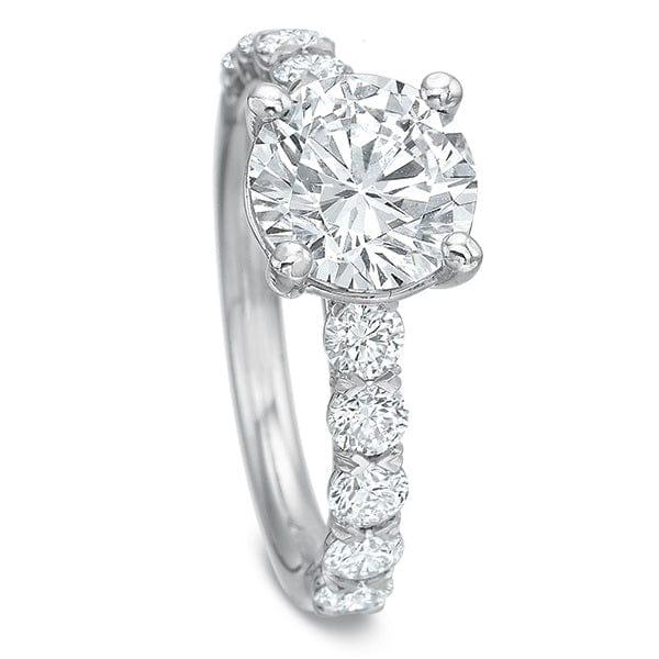 Platinum Grand Aire Round Center Engagement Ring Setting - Image 2