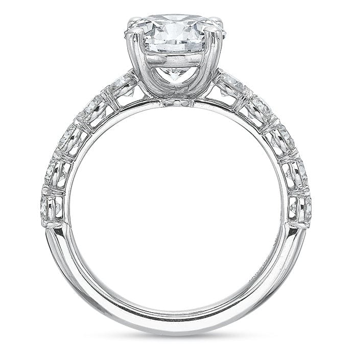 Platinum Grand Aire Round Center Engagement Ring Setting - Image 3