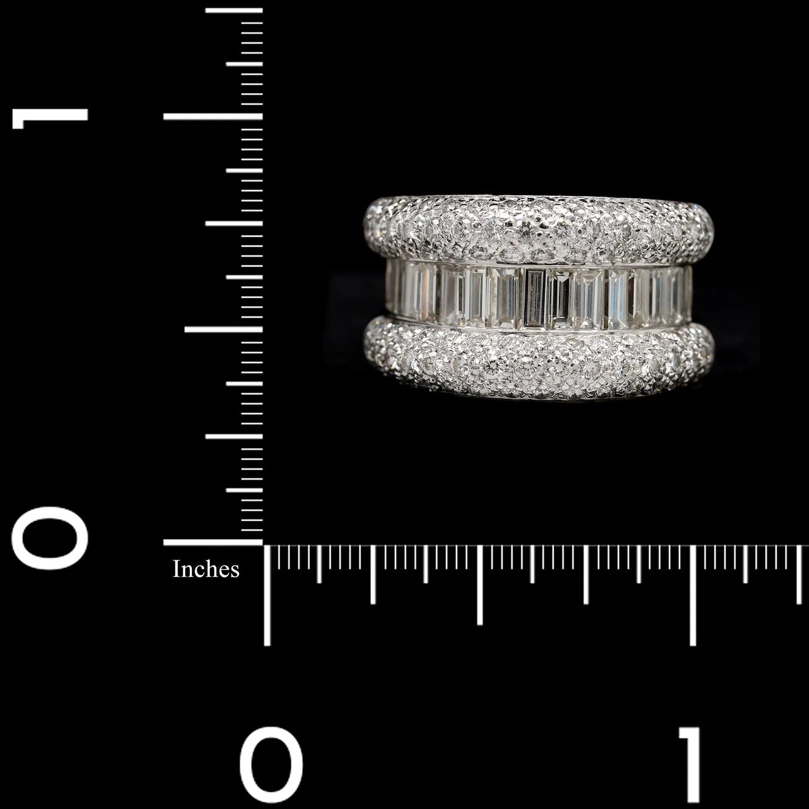 Leo Pizzo 18K White Gold Estate Diamond Ring - Image 4
