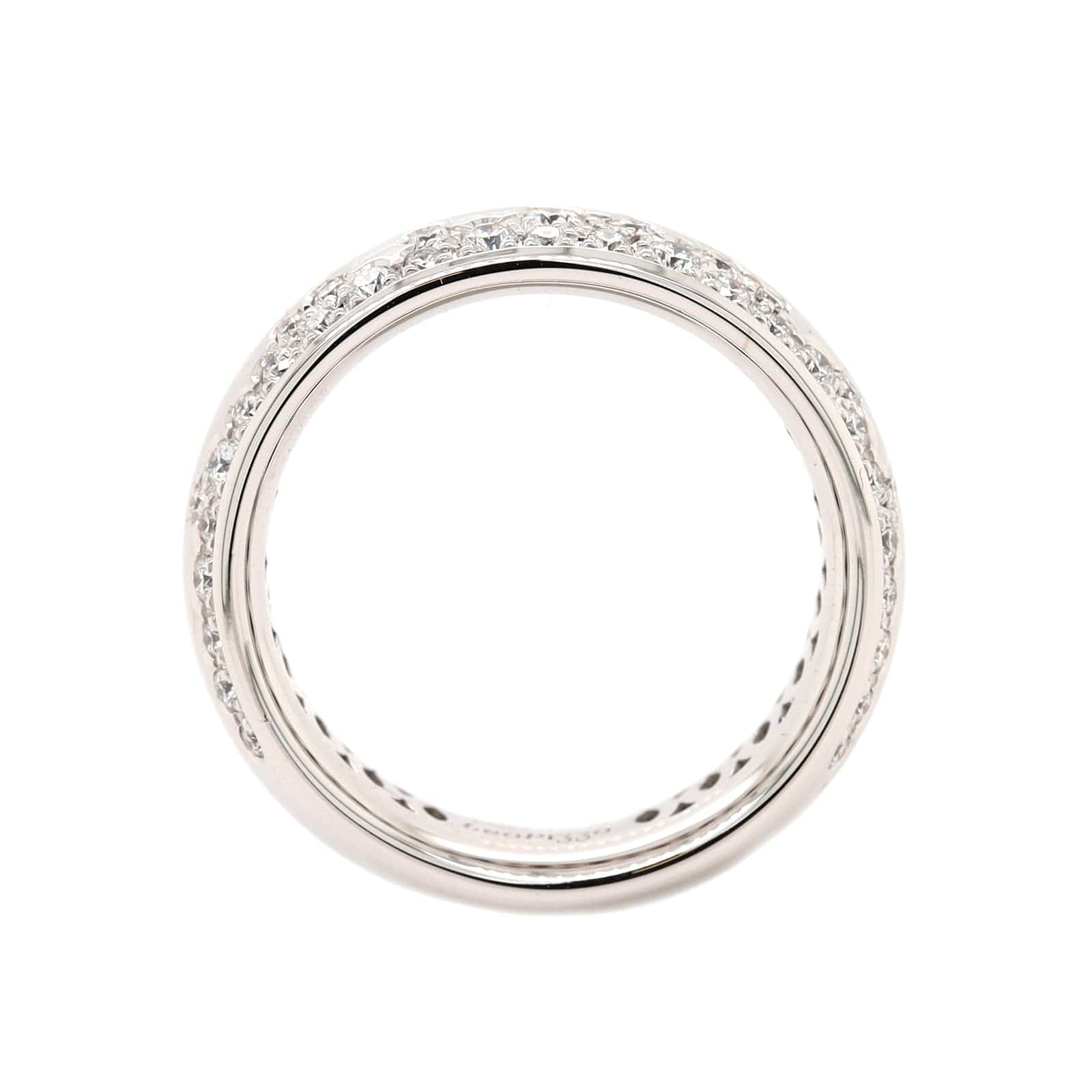 Leo Pizzo 18K White Gold Flush and Star Set Diamond Ring - Image 3