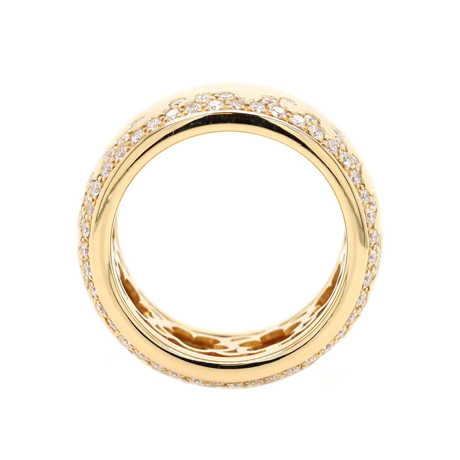 Leo Pizzo 18K Yellow Gold Flush and Star Set Diamond Ring - Image 3