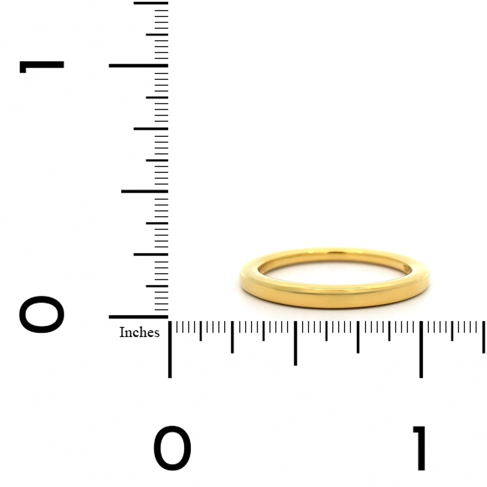 18K Yellow Gold High Polished Eternity Band - Image 4