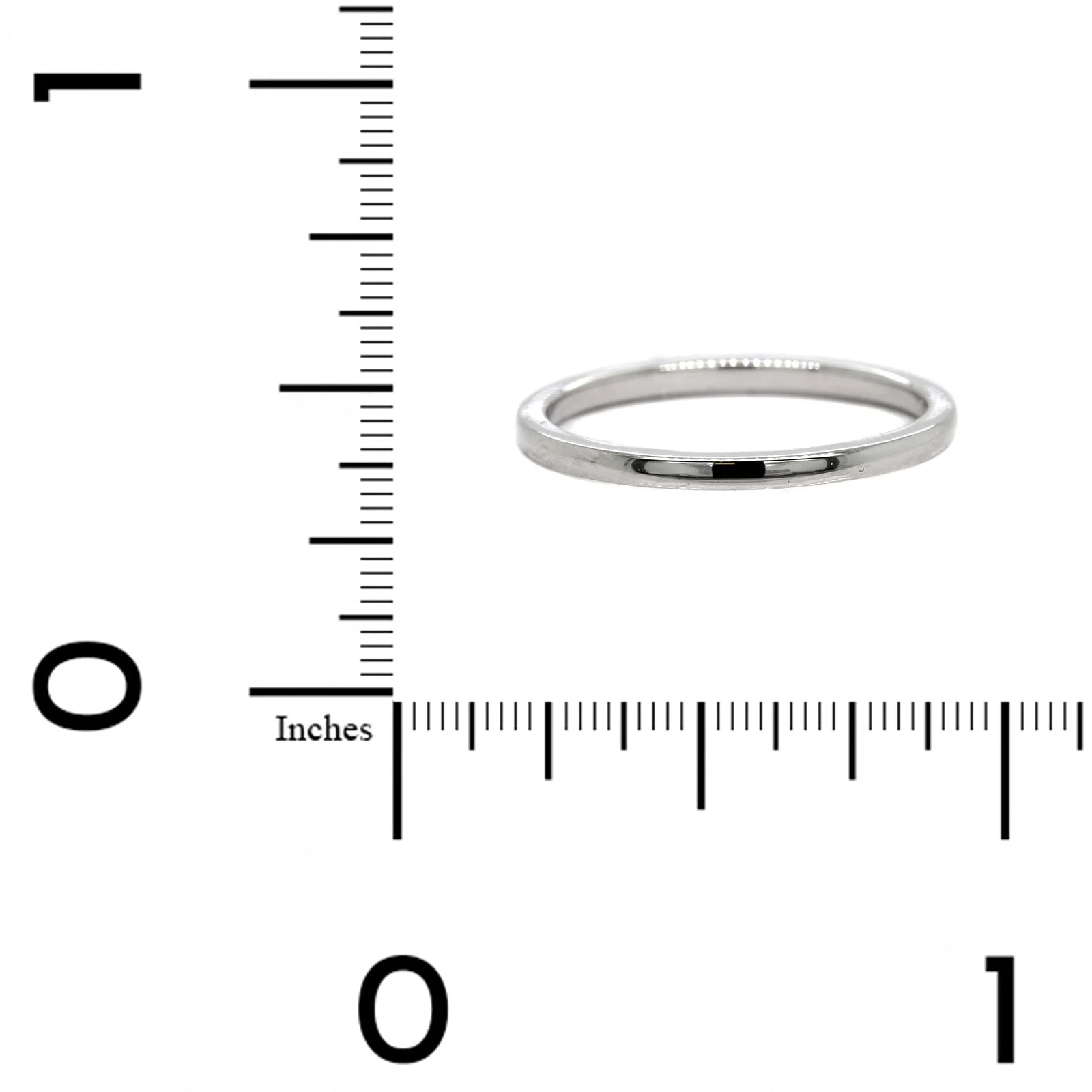 14K White Gold 1.5mm High Polished Band - Image 4