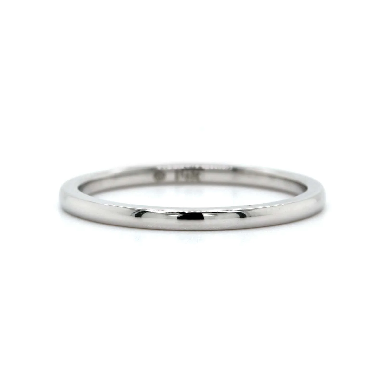 14K White Gold 1.5mm High Polished Band - Image 5