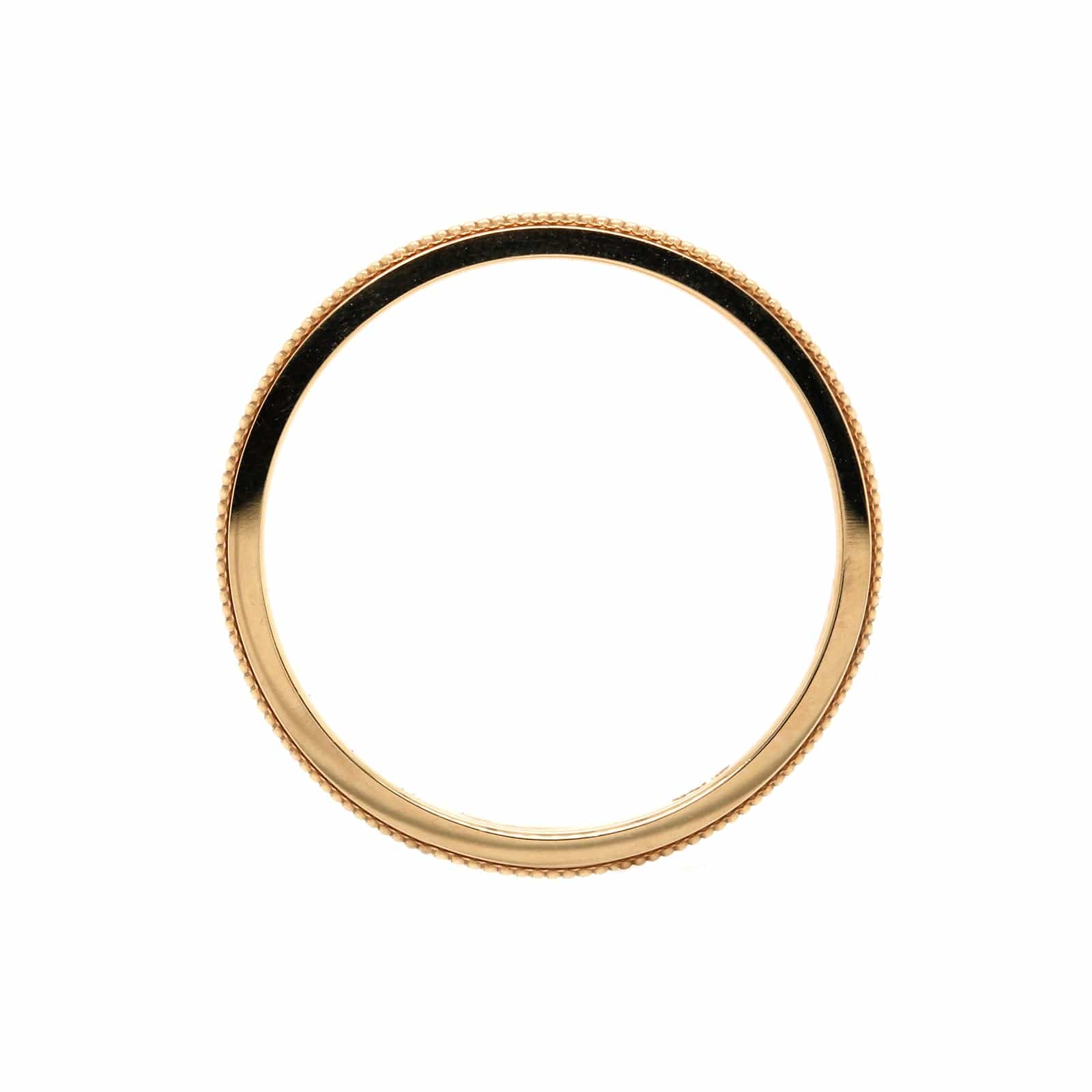 14K Yellow Gold 1.5mm Raised Milgrain Band - Image 3
