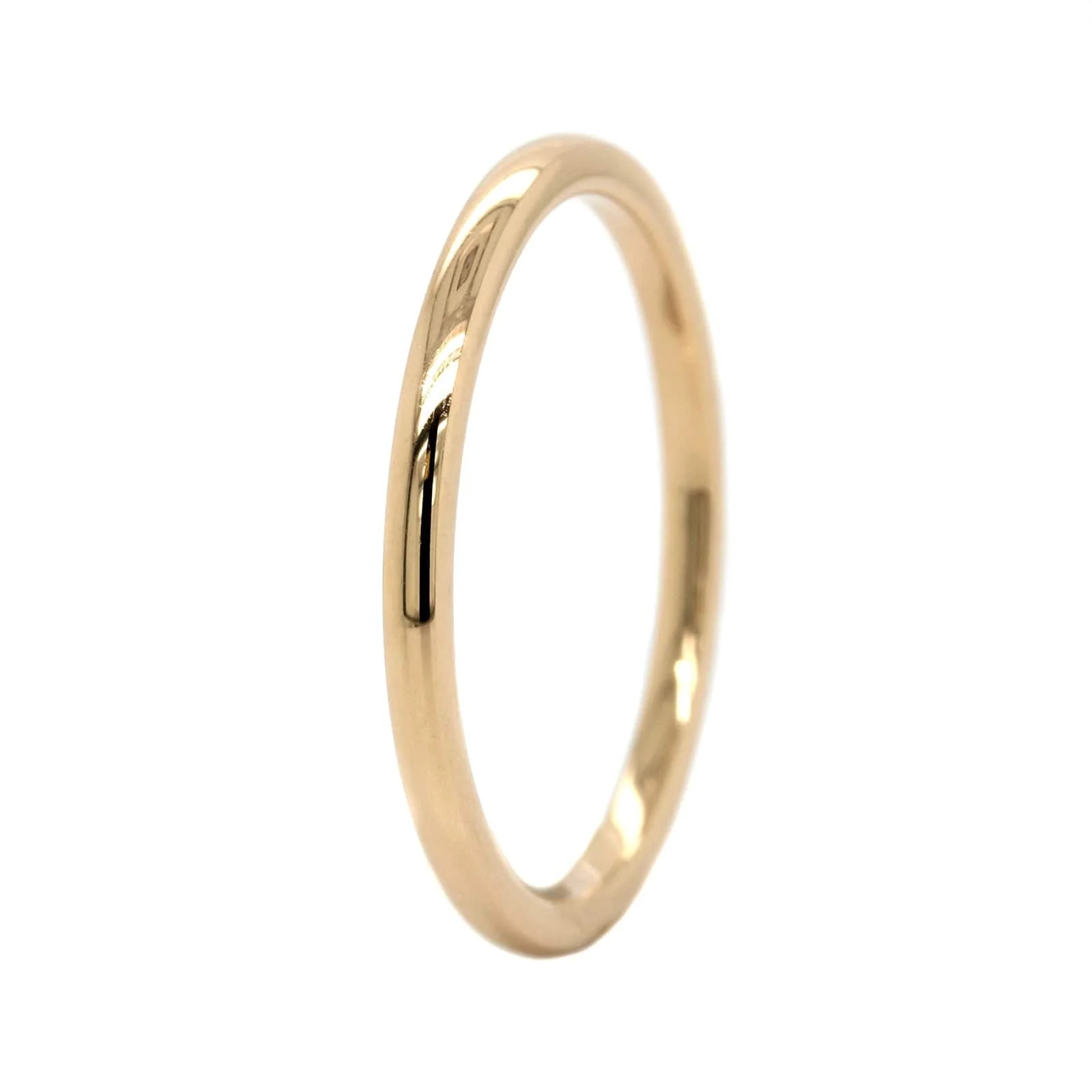 14K Yellow Gold 1.5mm High Polished Band - Image 2
