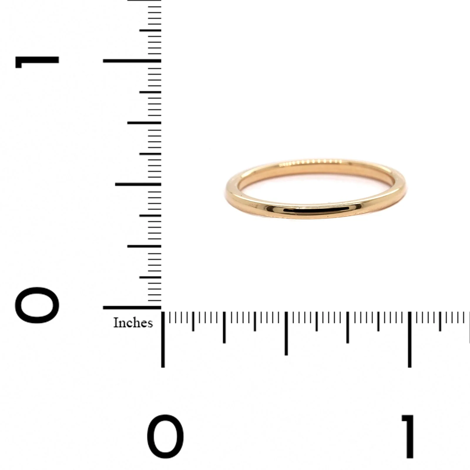 14K Yellow Gold 1.5mm High Polished Band - Image 4