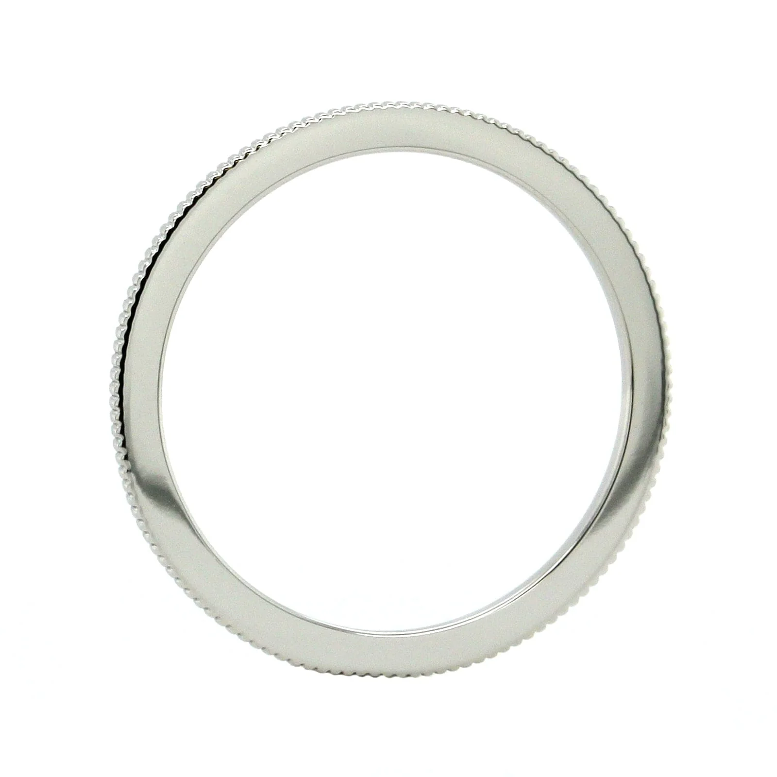 18K Yellow Gold Spacer with Milgrain Band - Image 4