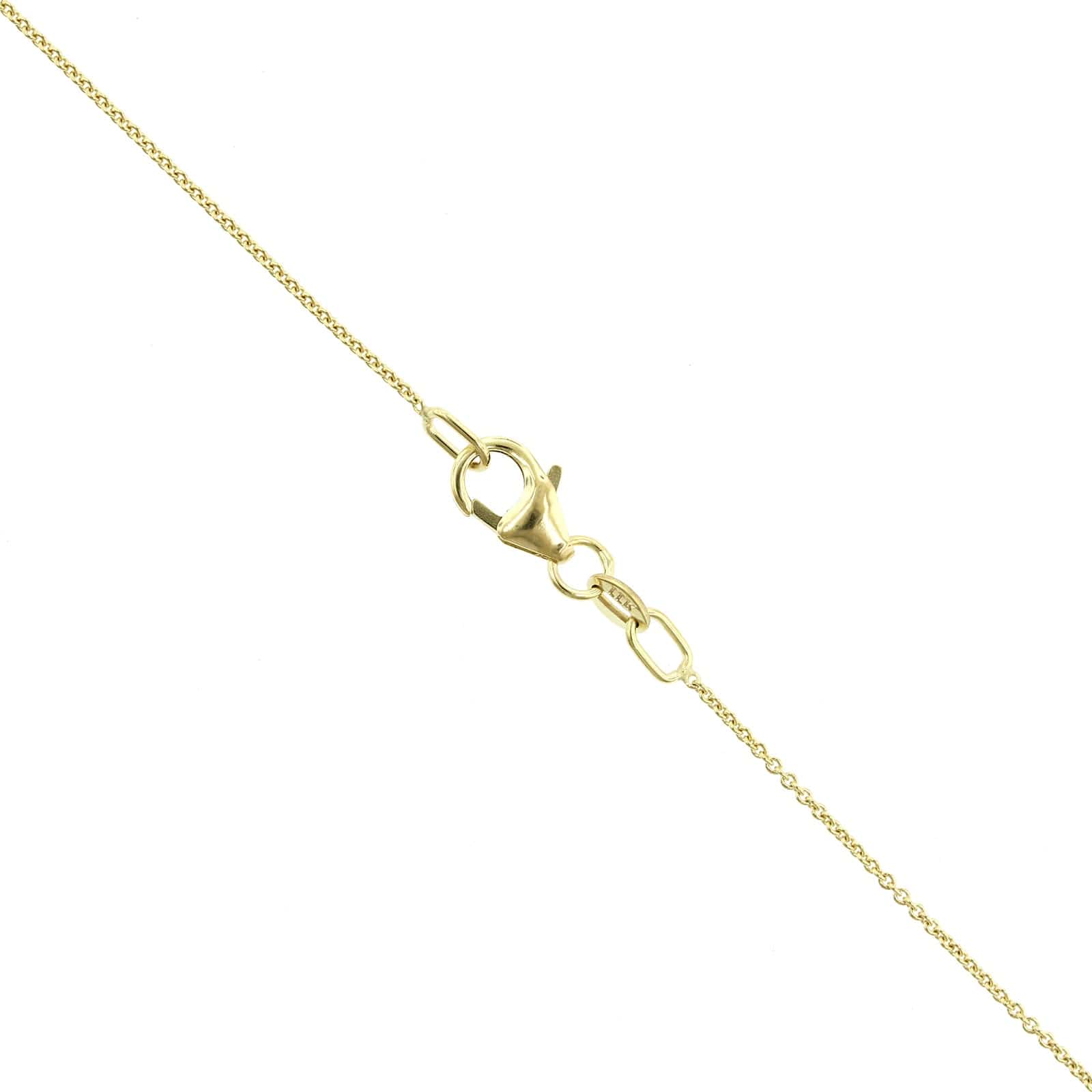 14K Yellow Gold Heart Pendant Necklace - Image 2