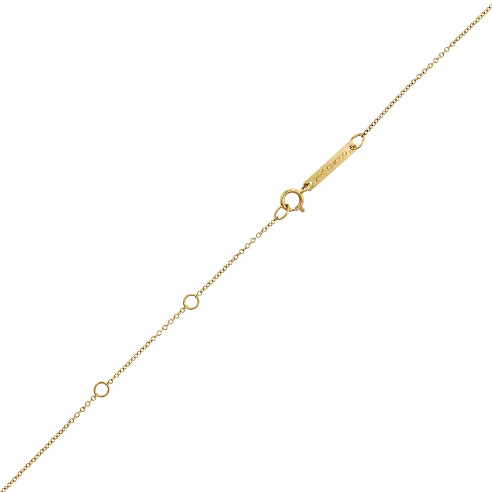 Zoe Chicco 14K Yellow Gold Initial P Necklace - Image 3