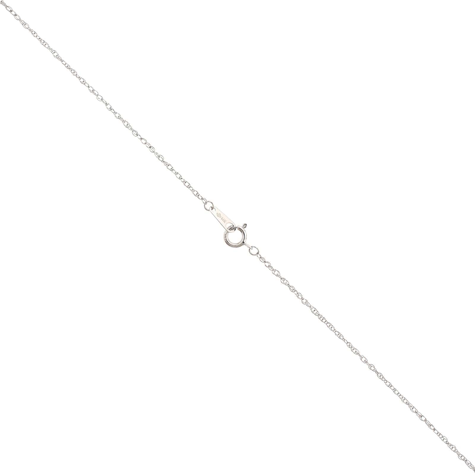 14K White Gold Diamond Heart Shaped Locket - Image 4