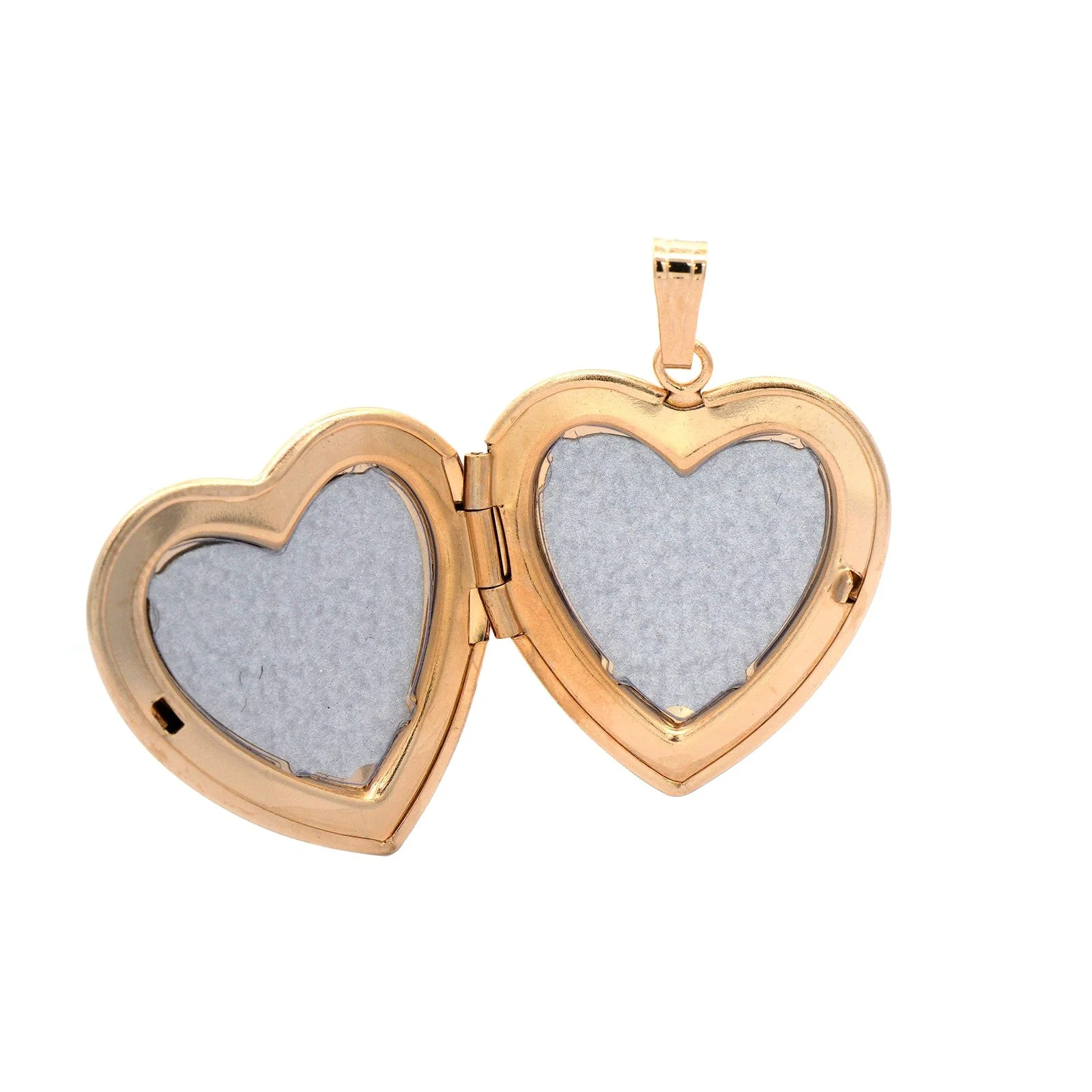 14K Yellow Gold Diamond Heart Locket - Image 2