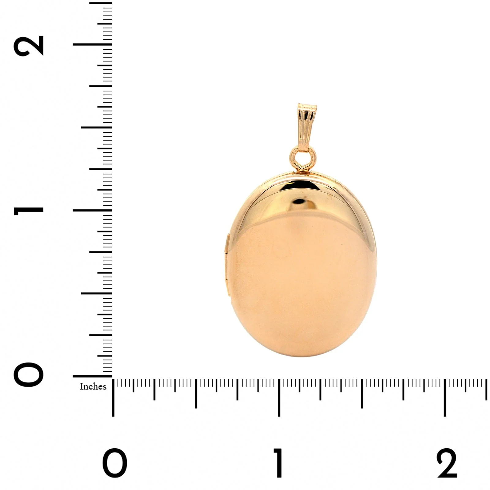 14K Yellow Gold Oval Locket - Image 4