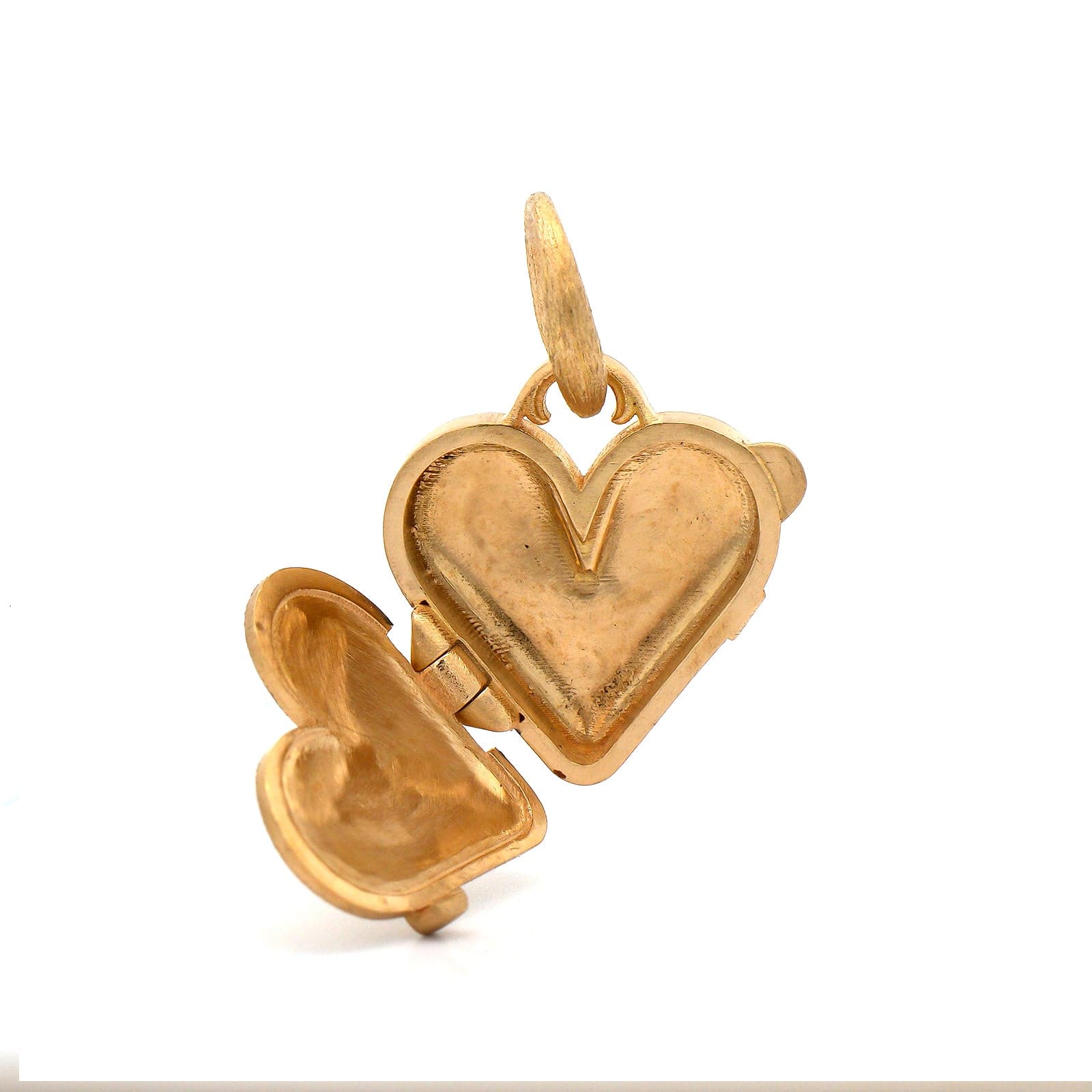 18K Yellow Gold Baby Heart Shaped Locket - Image 2