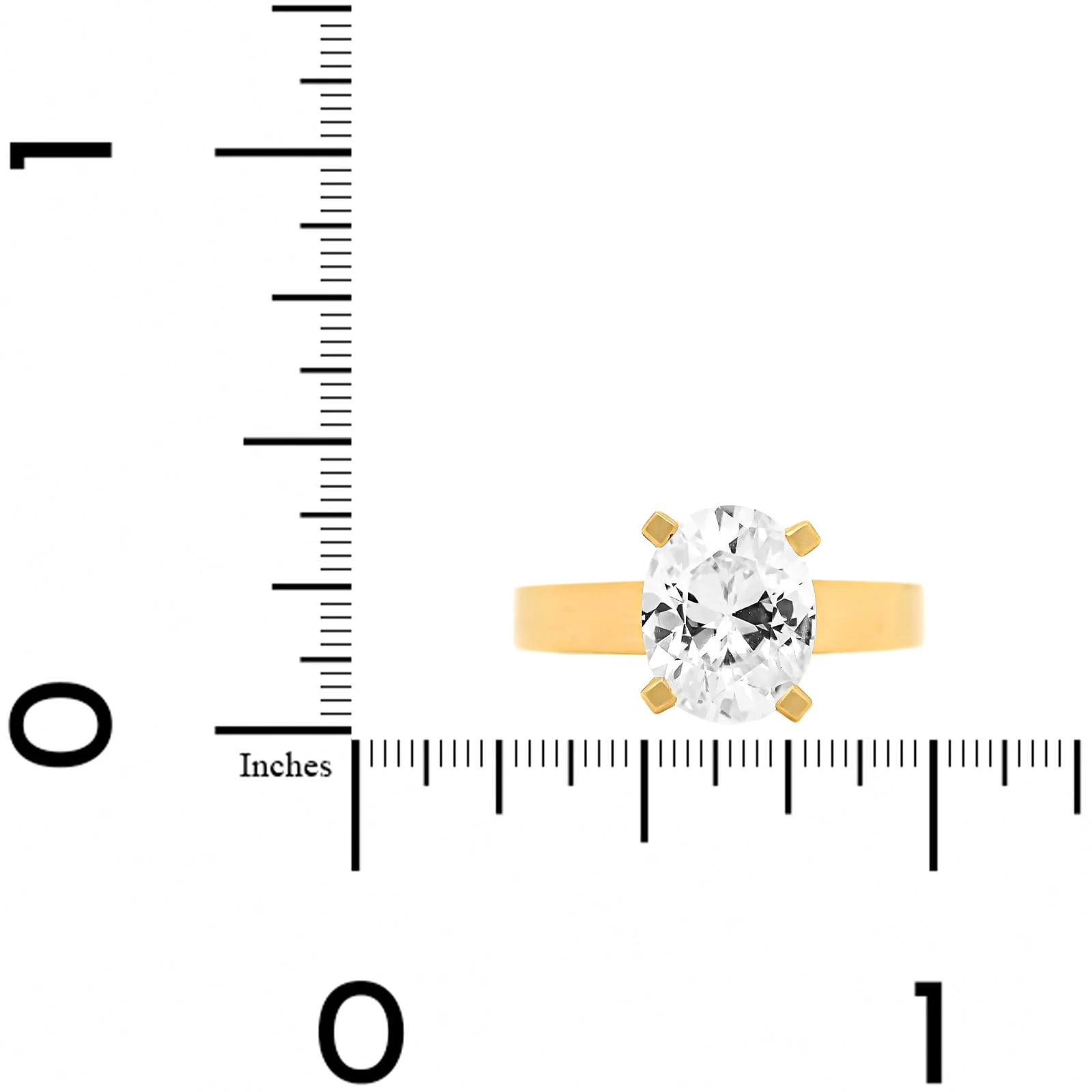 18K Yellow Gold 4 Prong Cathedral Mounted Diamond Engagement Ring Setting - Image 4