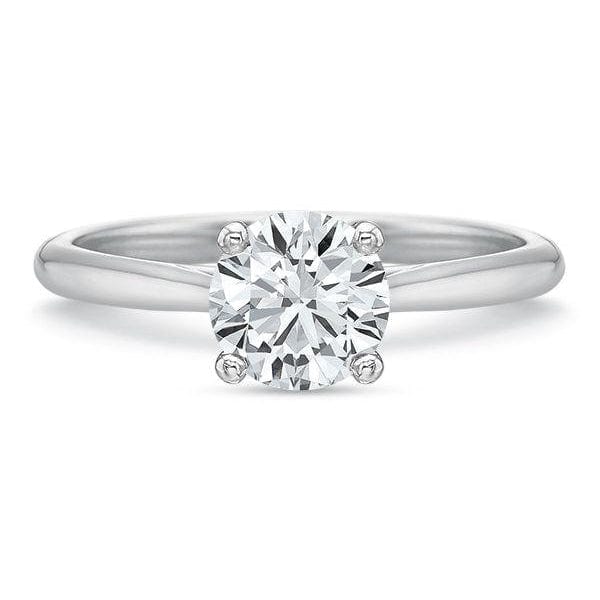 18K Yellow Gold 4 Prong Solitaire Engagement Ring Setting - Image 4
