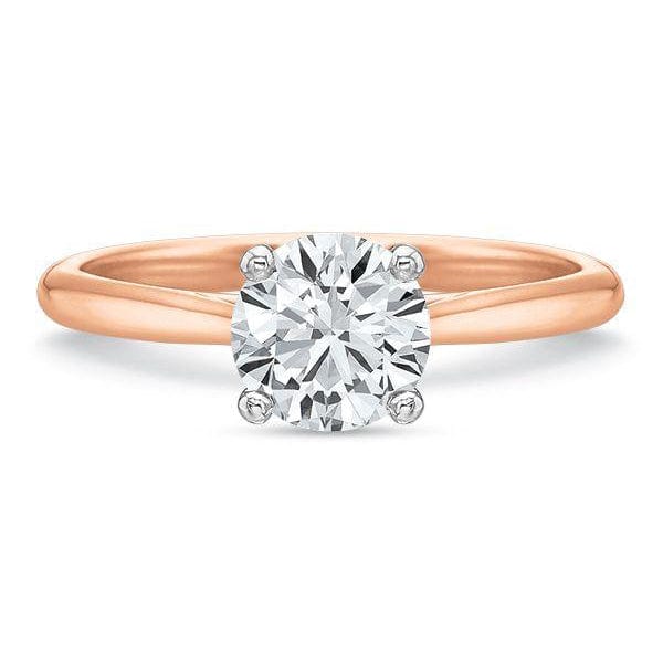 18K Yellow Gold 4 Prong Solitaire Engagement Ring Setting - Image 5