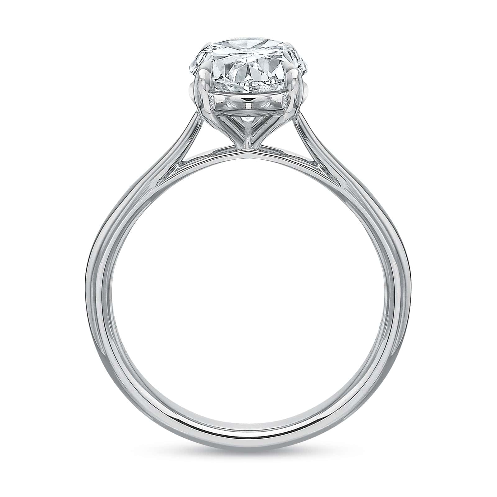 Platinum Cathedral Solitaire Engagement Ring Setting - Image 3
