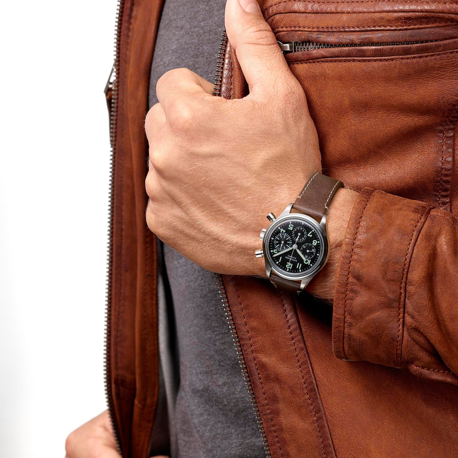 Longines Avigation BigEye 41mm Chronograph L2.816.4.53.2 - Image 3