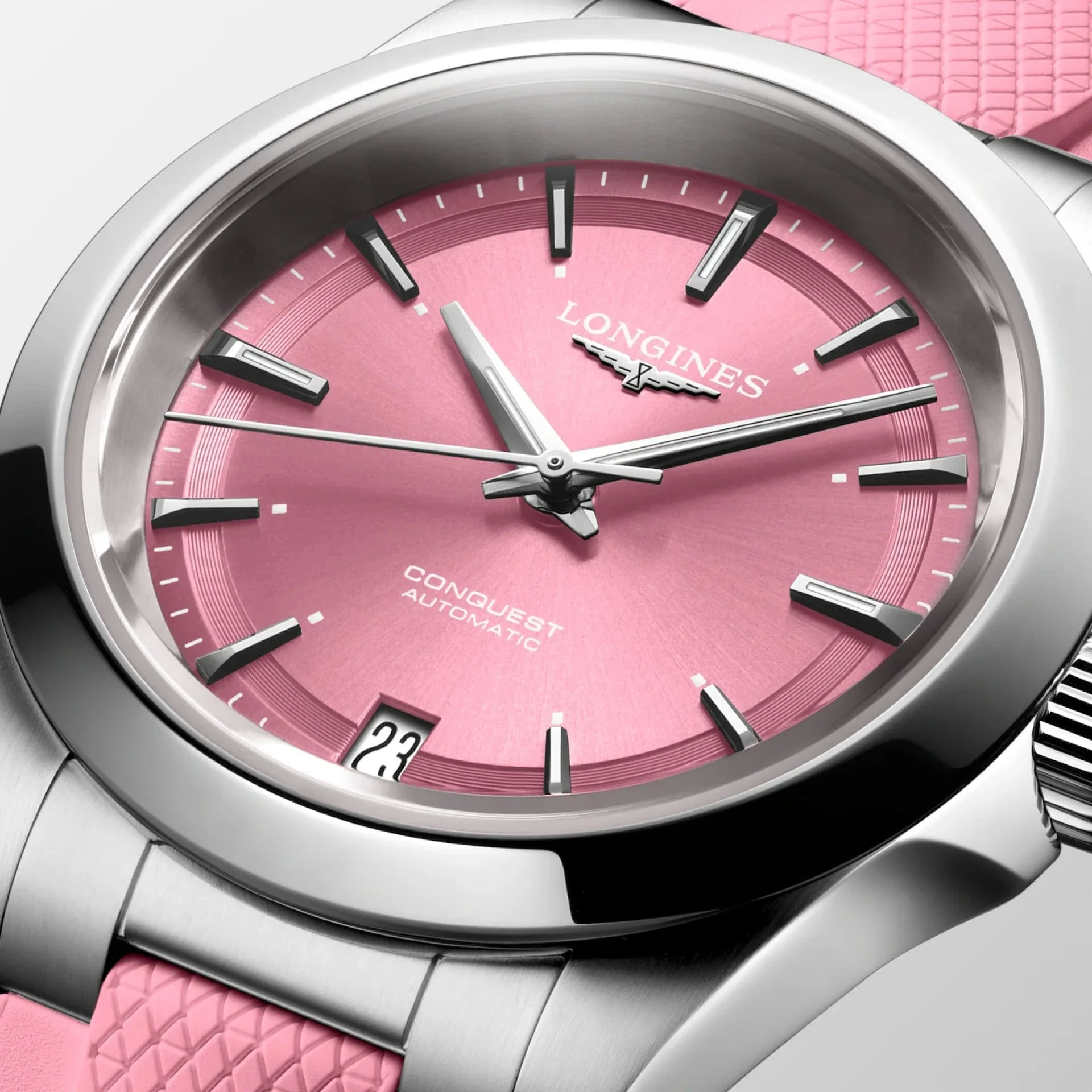 Longines Conquest 34mm Sunray Pink Automatic L3.430.4.99.9 - Image 5