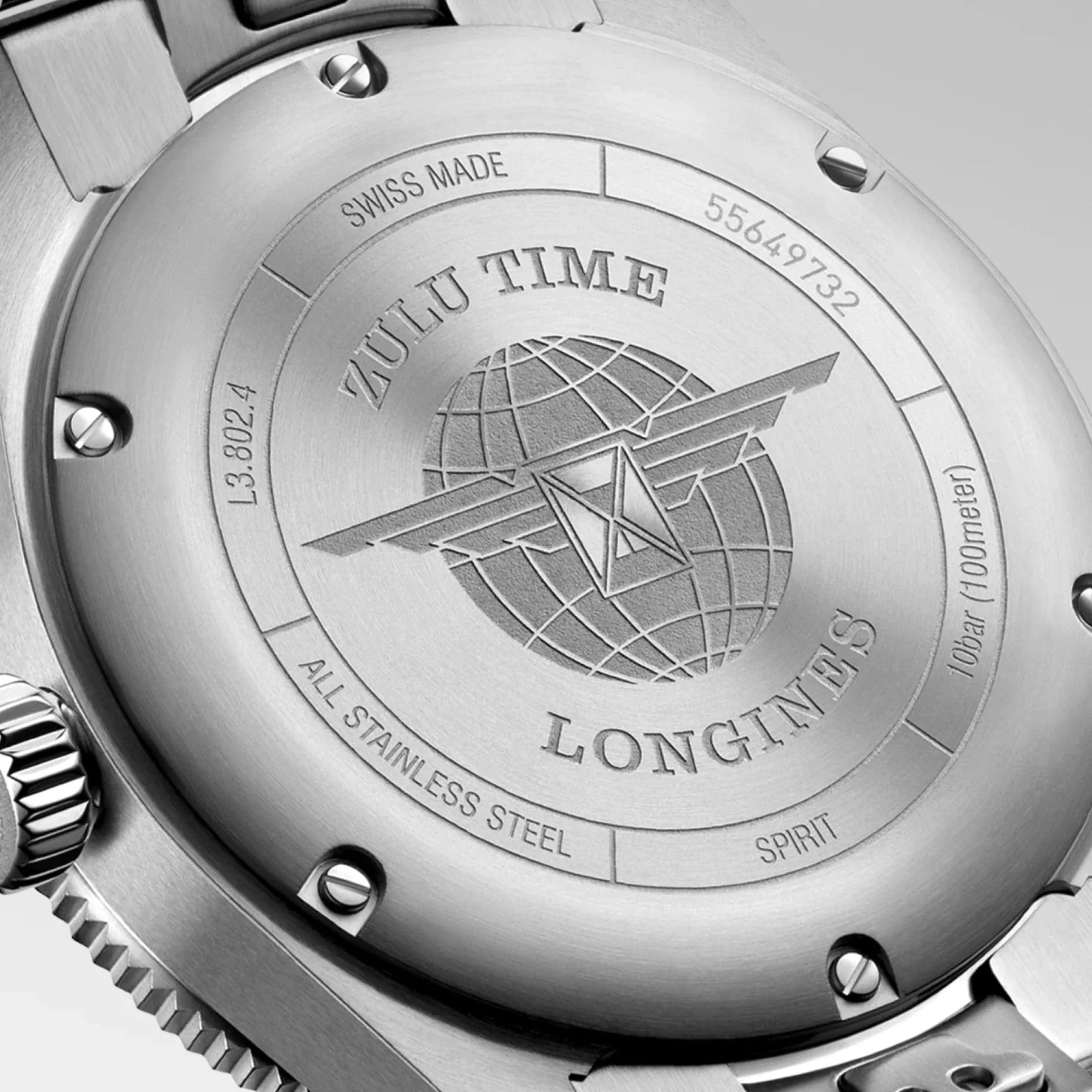 Longines Spirit Zulu Time 39mm Black/Green Automatic L3.802.4.63.6 - Image 4