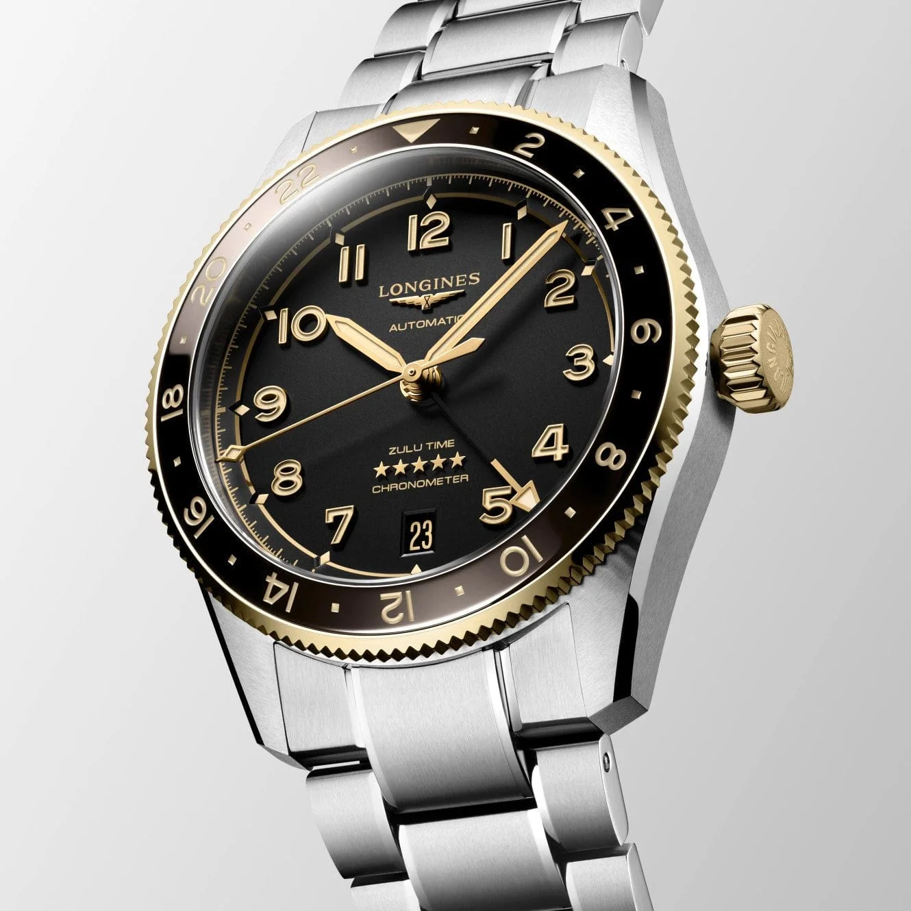 Longines Spirit Zulu Time 39mm GMT Chronometer L3.802.5.53.6 - Image 2