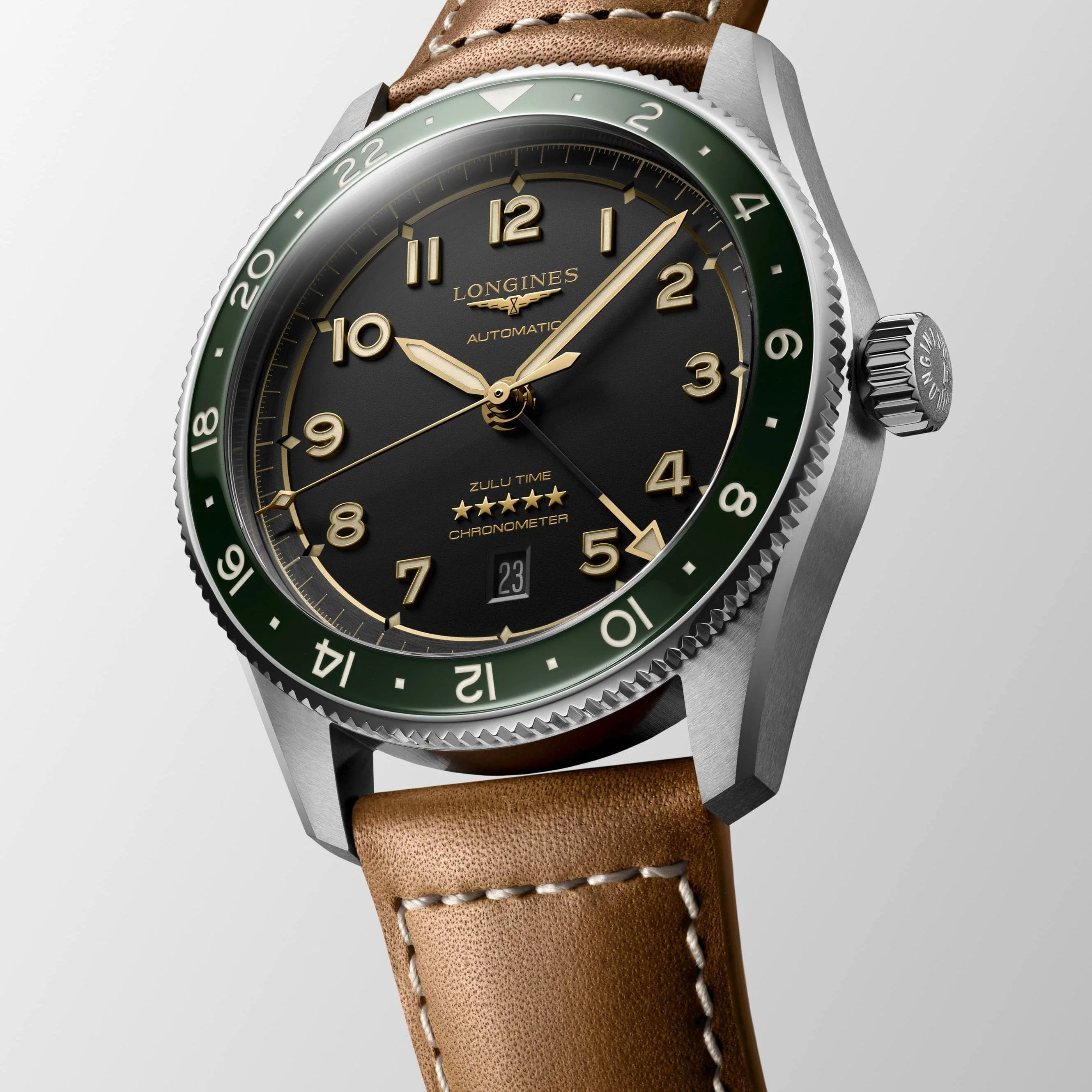 Longines Spirit Zulu Time 42mm GMT Chronometer L3.812.4.63.2 - Image 3