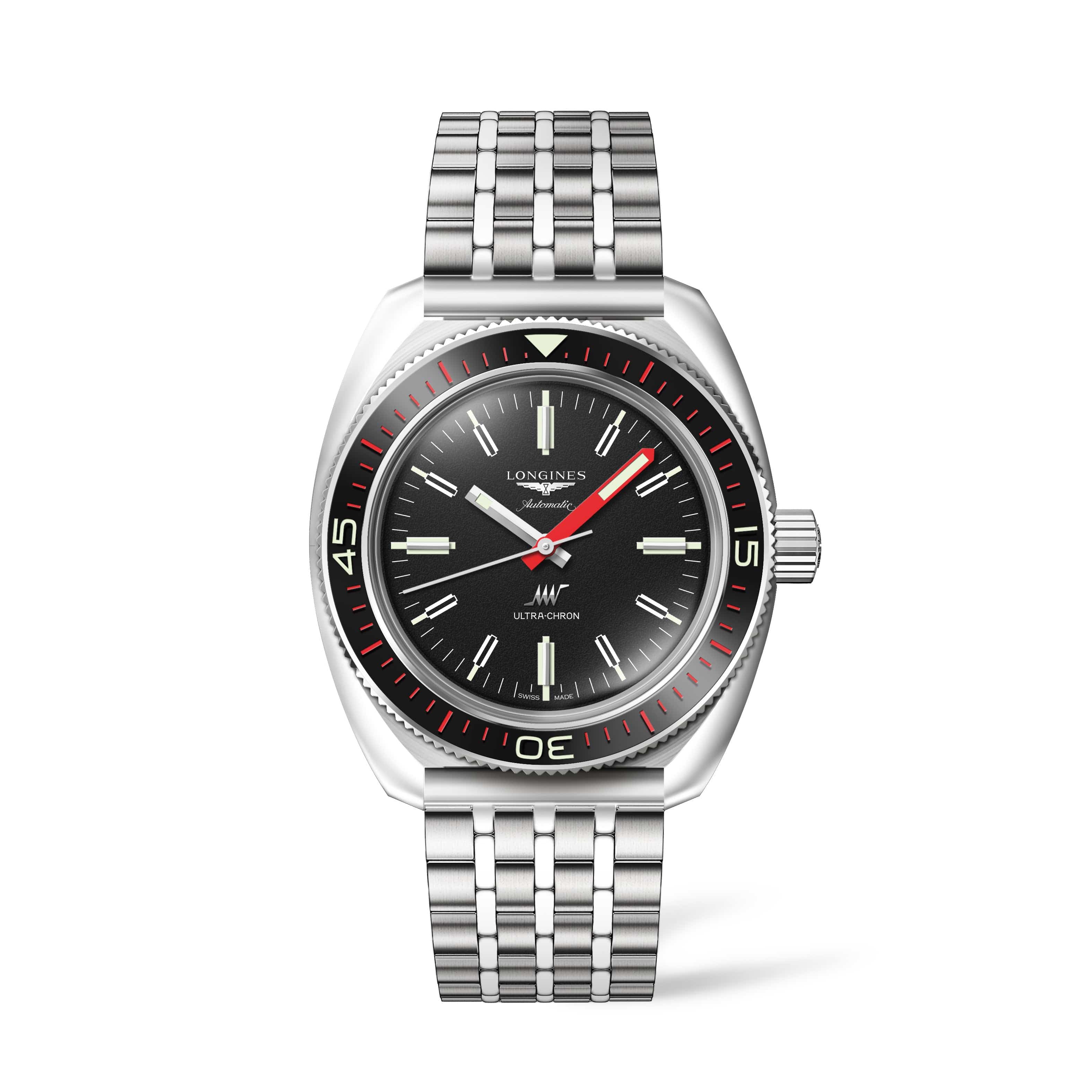 Longines Ultra-Chron 43mm Stainless steel Automatic L2.836.4.52.9