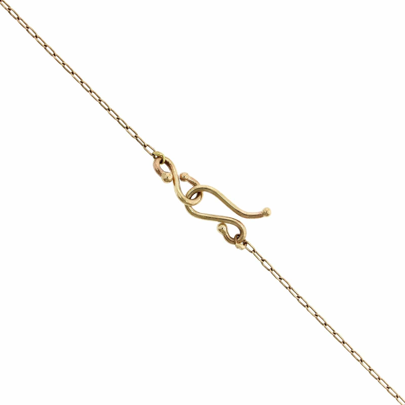 14K Yellow Gold Lapis Etruscan Bead Pendant - Image 2