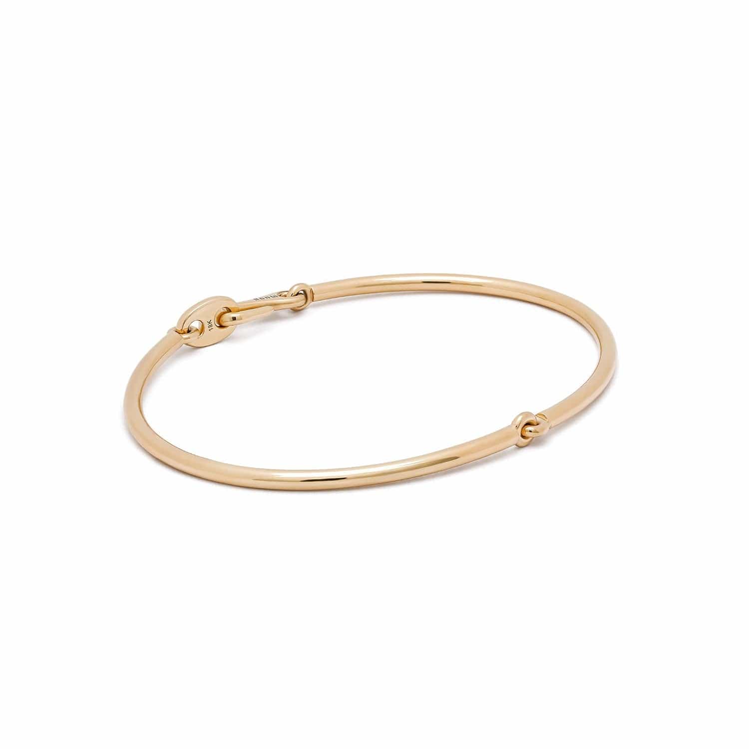 Maor 18K Yellow Gold Aquila Round Bar Bracelet - Image 4