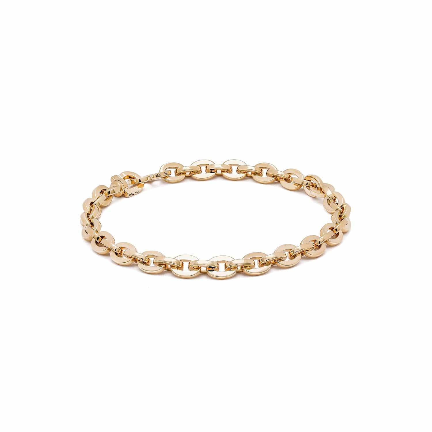 Maor 18K Yellow Gold Cuadie Oval Link Bracelet - Image 3