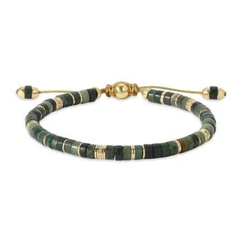Maor 18K Yellow Gold Diamond and Jade Tucson Bracelet