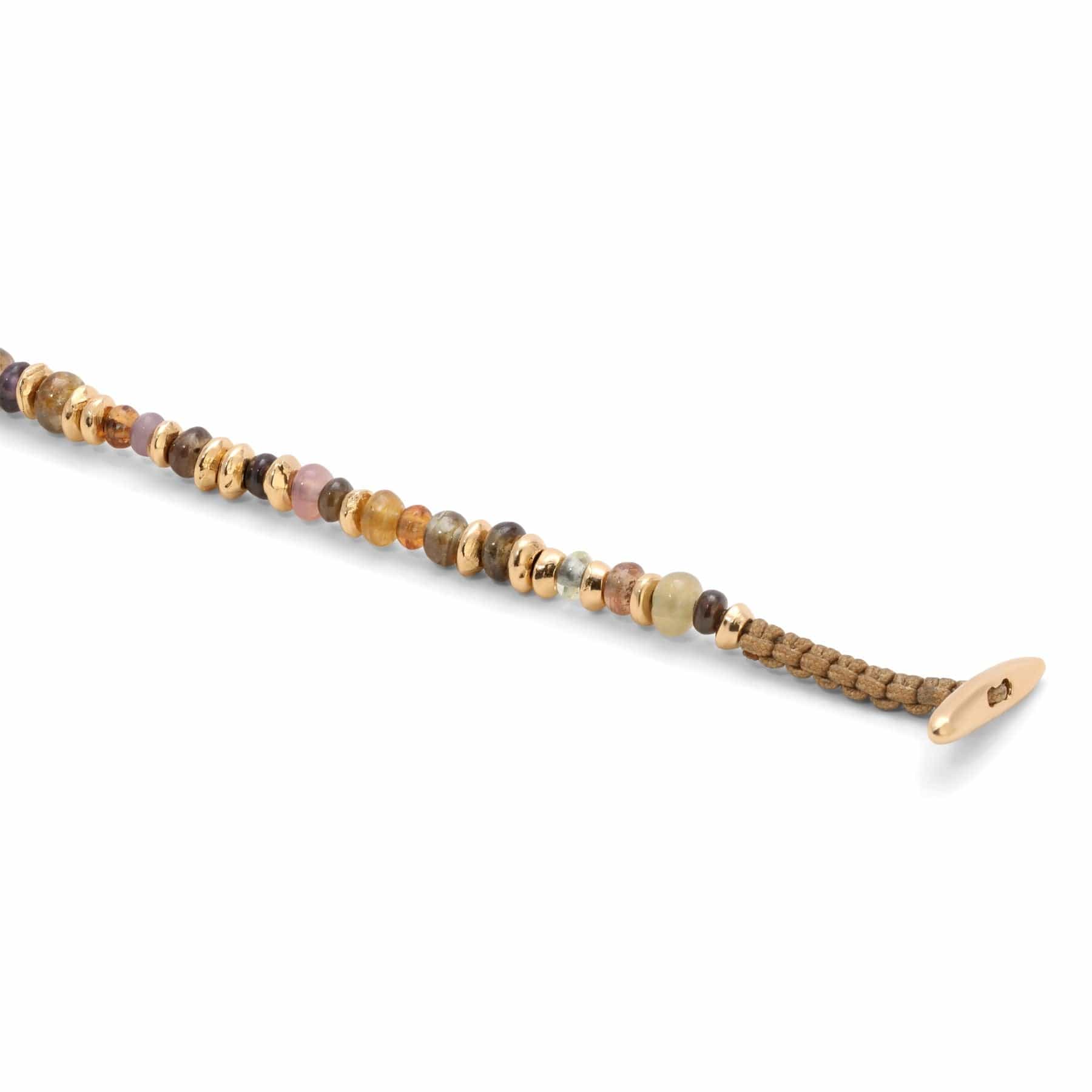 Maor 18K Yellow Gold Mixed Colored Sapphire Pilla Necklace - Image 2