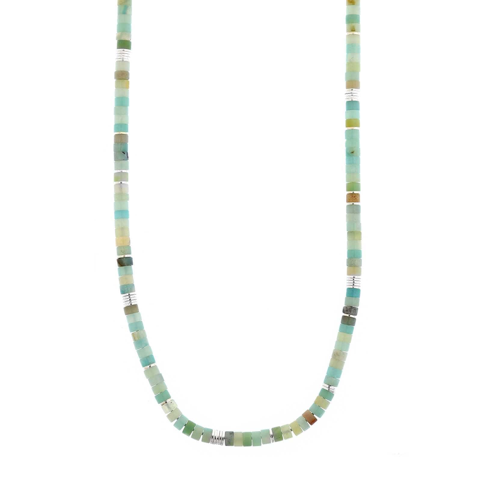 Maor Sterling Silver Amazonite Tucson Necklace