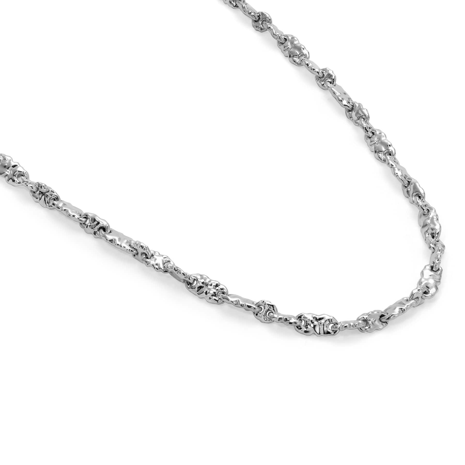 Maor Sterling Silver Dali Textured Link Necklace - Image 2