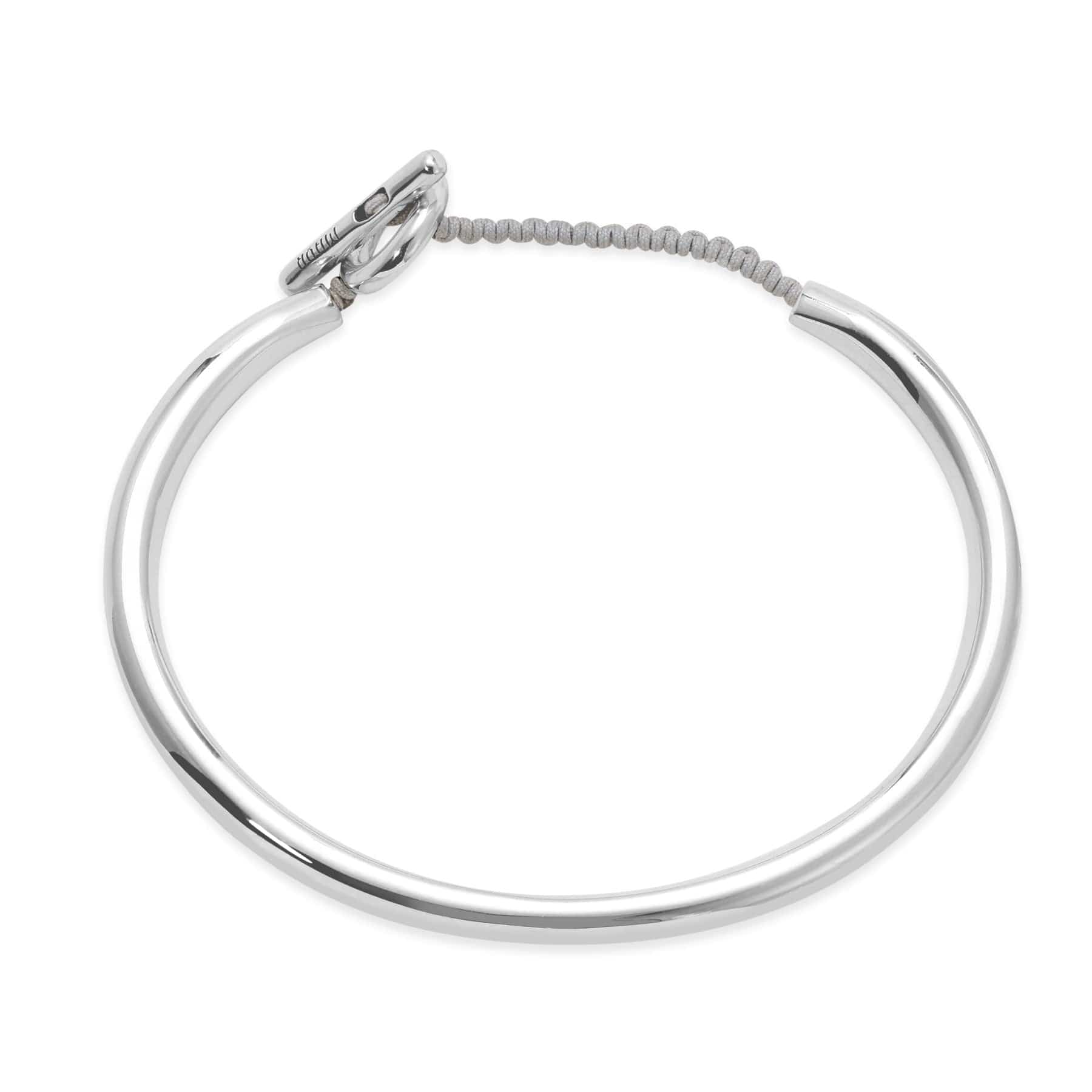 Maor Sterling Silver Green African Tunal Round Cuff Bracelet - Image 3