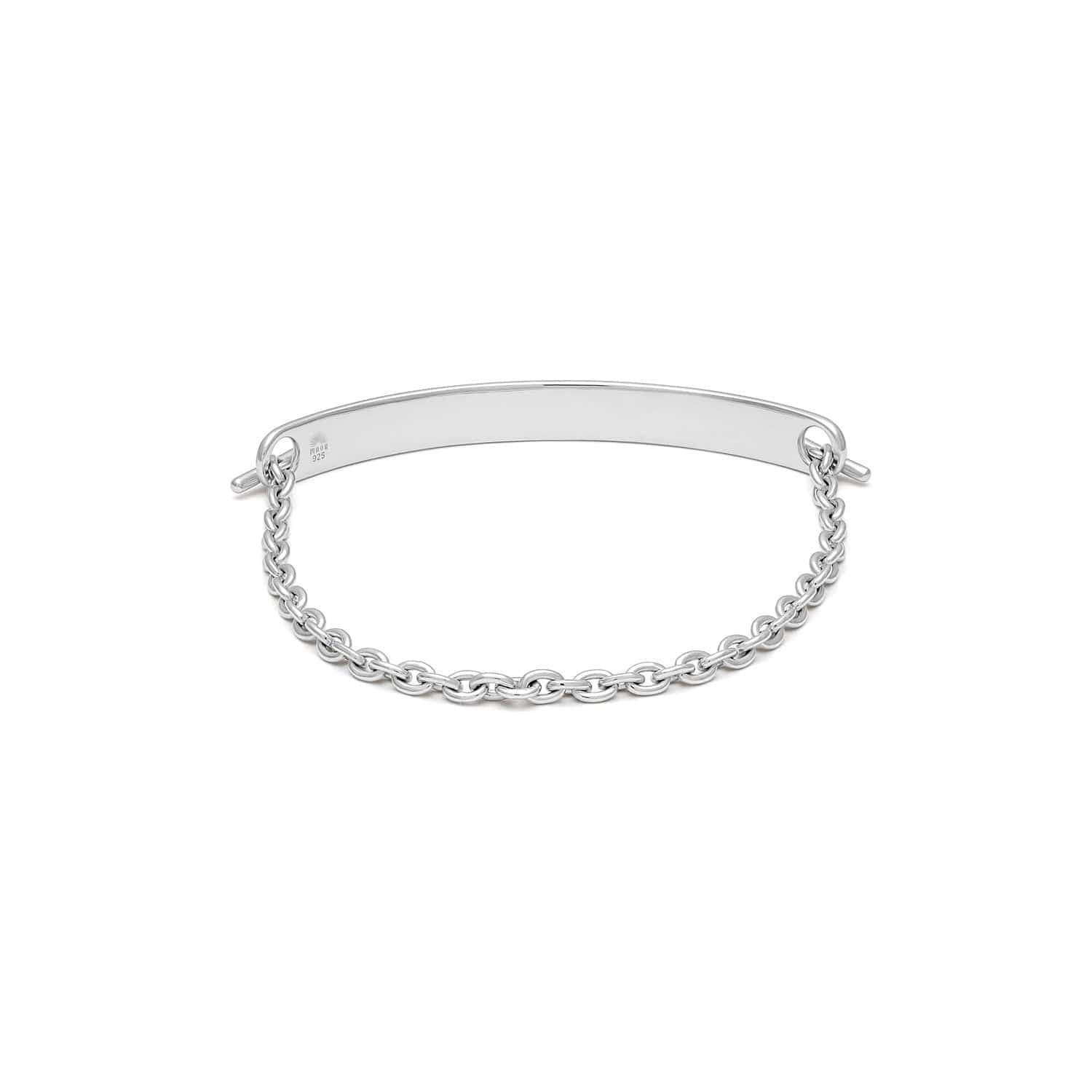 Maor Sterling Silver ID Bar Bracelet - Image 3