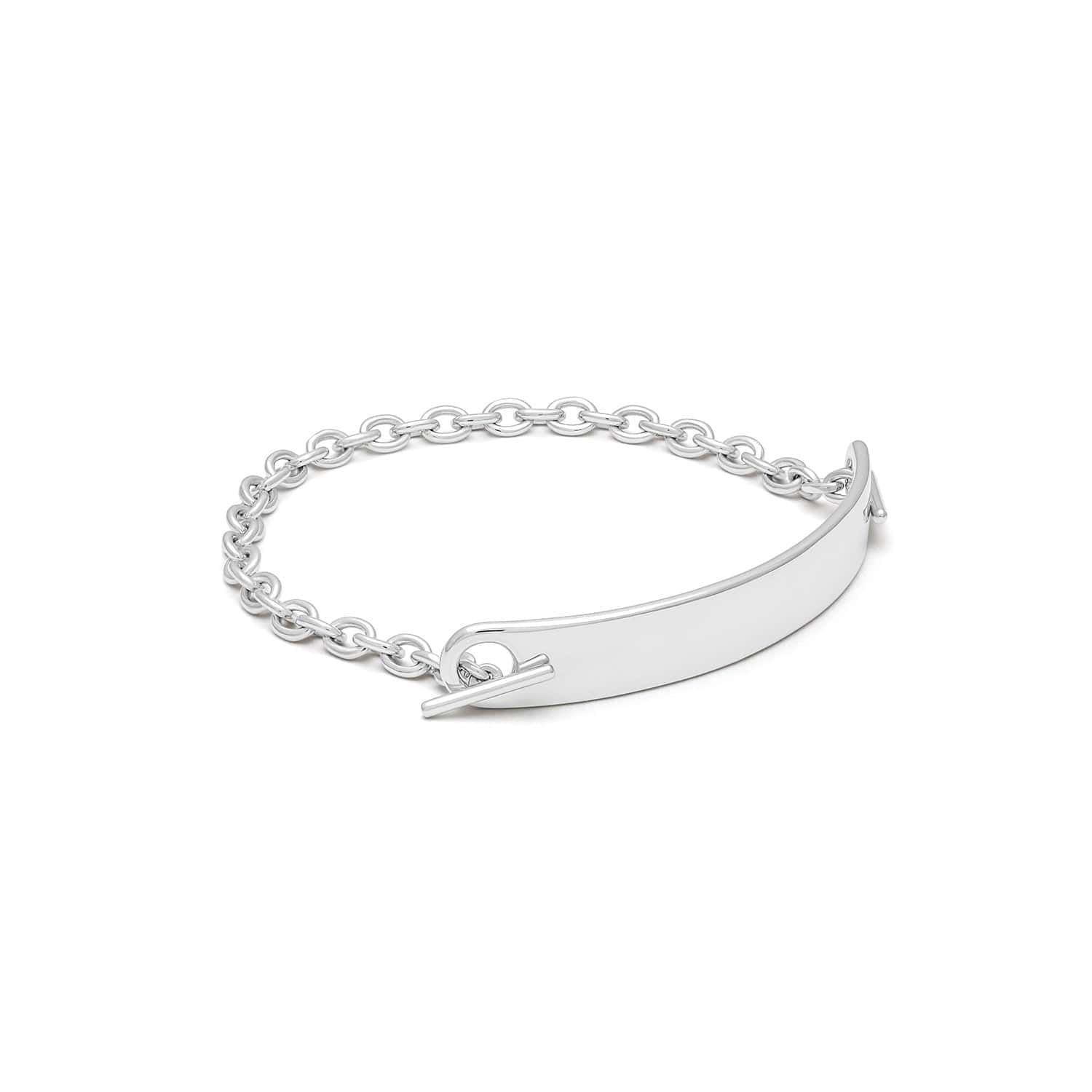 Maor Sterling Silver ID Bar Bracelet - Image 4