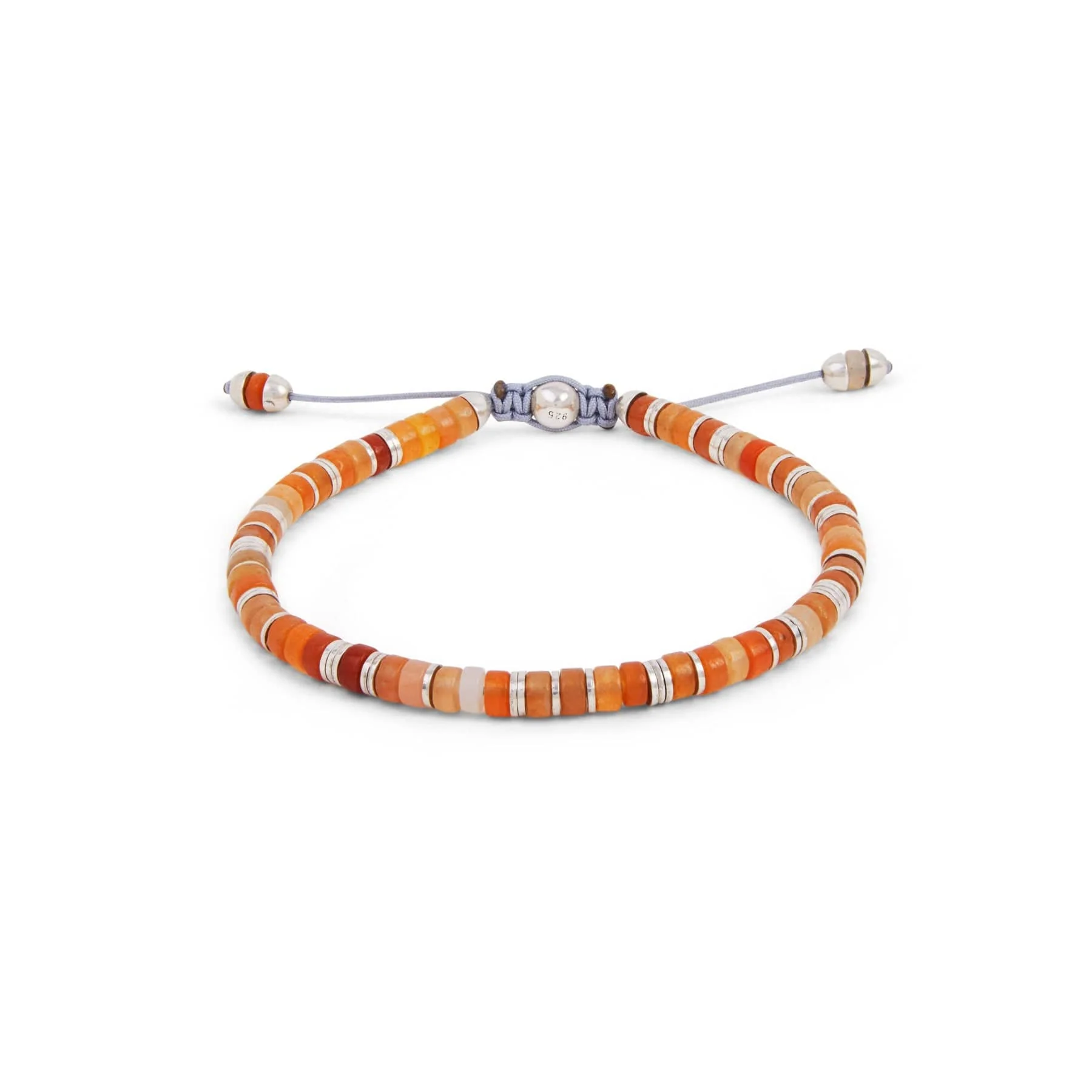 Maor Sterling Silver Orange Aventurine Tucson Bracelet