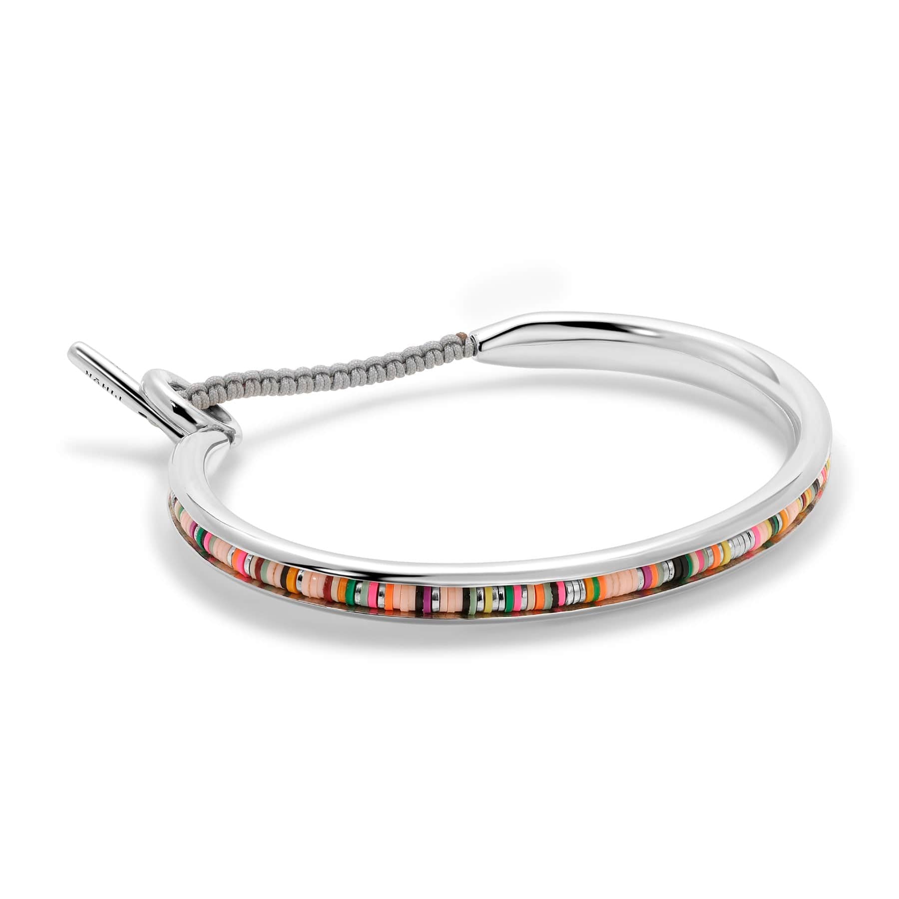 Maor Sterling Silver Pink African Tunal Round Cuff Bracelet - Image 2
