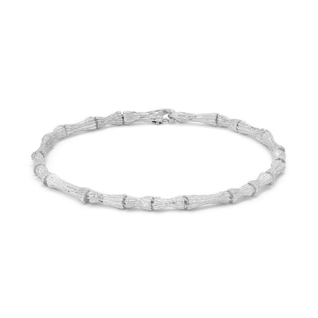 Maor Sterling Silver Small Timor Carved Wood Bracelet