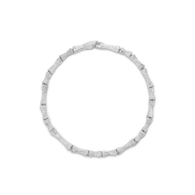 Maor Sterling Silver Small Timor Carved Wood Bracelet - Image 2