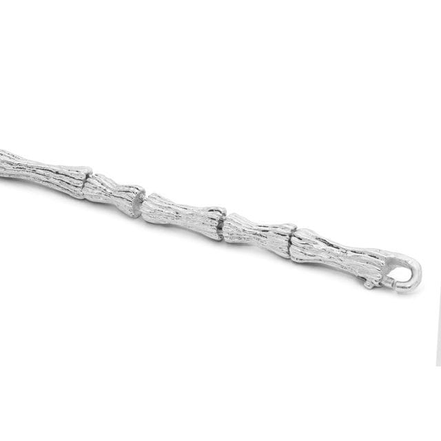 Maor Sterling Silver Small Timor Carved Wood Bracelet - Image 3
