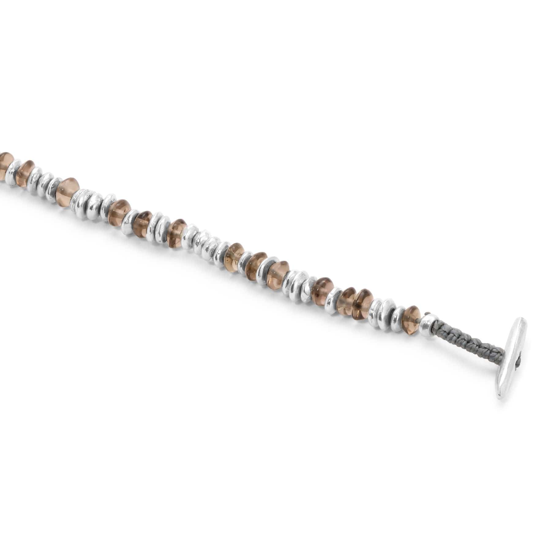 Maor Sterling Silver Smokey Quartz Pilla Bracelet - Image 3