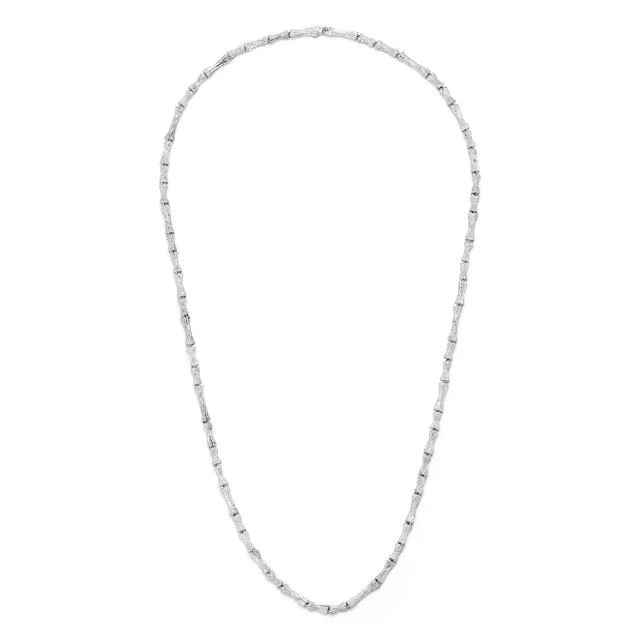 Maor Sterling Silver Timor Carved Wood Necklace