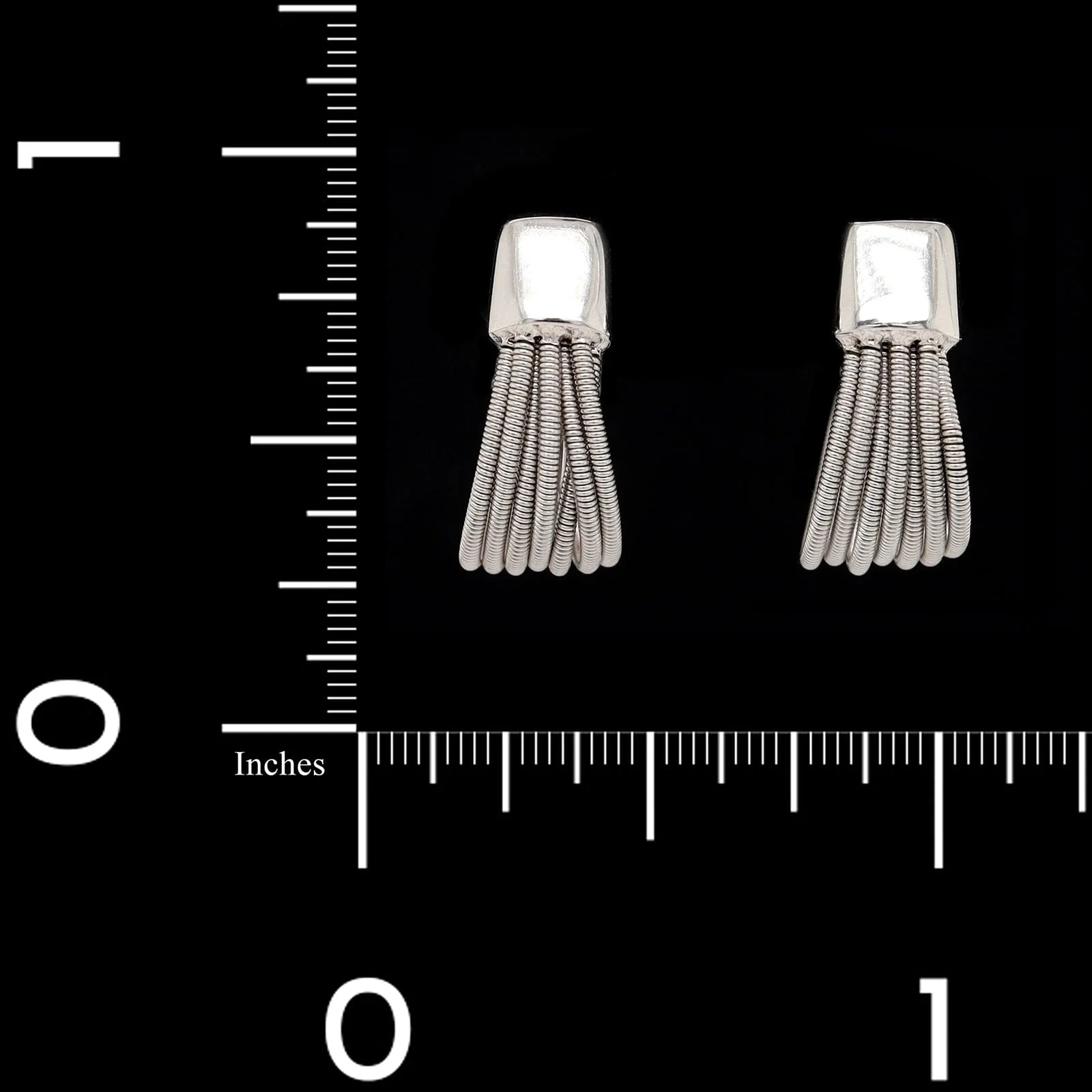 Marco Bicego 18K White Gold Estate Madagascar Hoop Earrings - Image 3