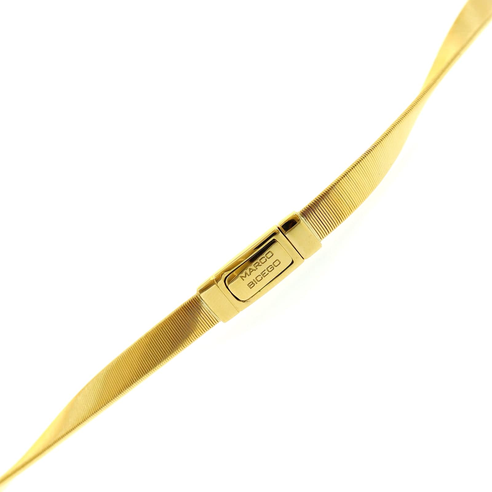 Marco Bicego 18K Yellow and White Gold Marrakech Pave Diamond Necklace - Image 3