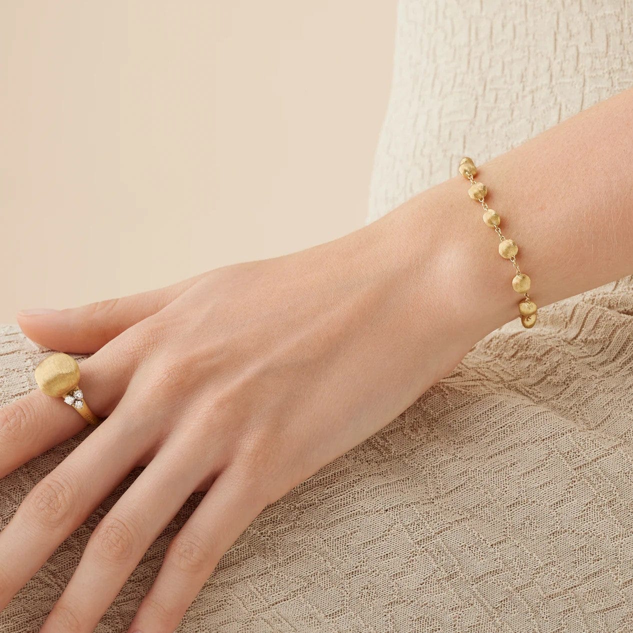Marco Bicego 18K Yellow Gold Africa Bead Bracelet - Image 3